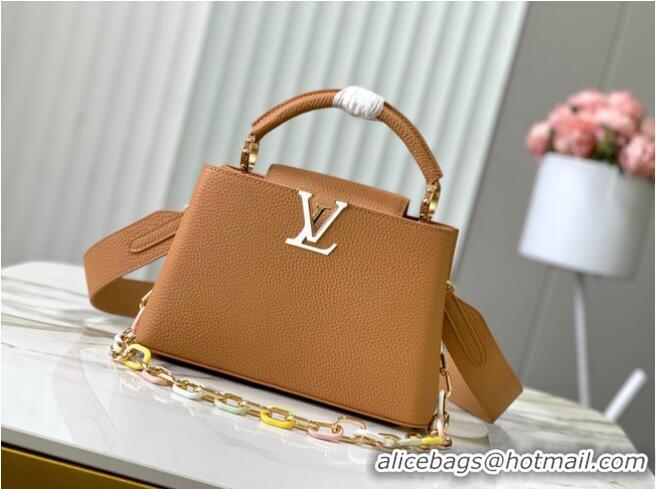 Famous Brand Louis Vuitton Capucines BB M21641 Hazelnut Brown