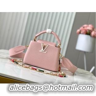 New Fashion Louis Vuitton Capucines Mini M21798 Jasmine Pink