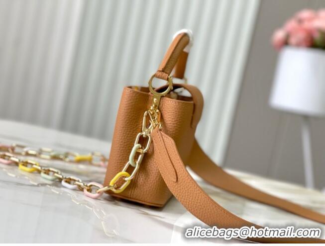 Well Crafted Louis Vuitton Capucines Mini M21798 Hazelnut Brown