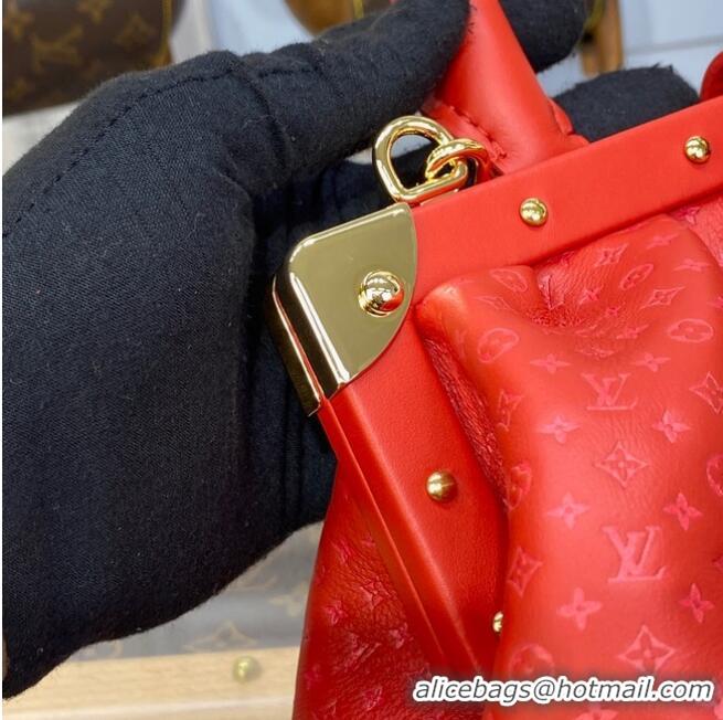 Hot Sell Cheap Louis Vuitton Monogram Clutch M22327 Red