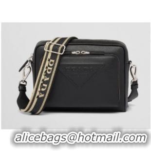 Most Popular Prada Saffiano leather shoulder bag 2VH152 black