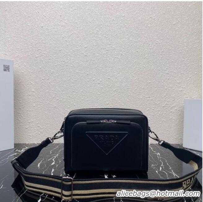 Most Popular Prada Saffiano leather shoulder bag 2VH152 black