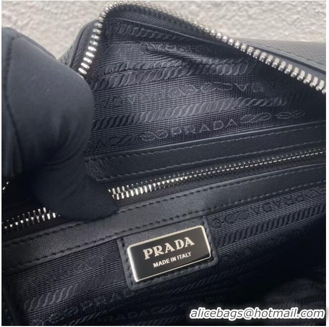 Most Popular Prada Saffiano leather shoulder bag 2VH152 black