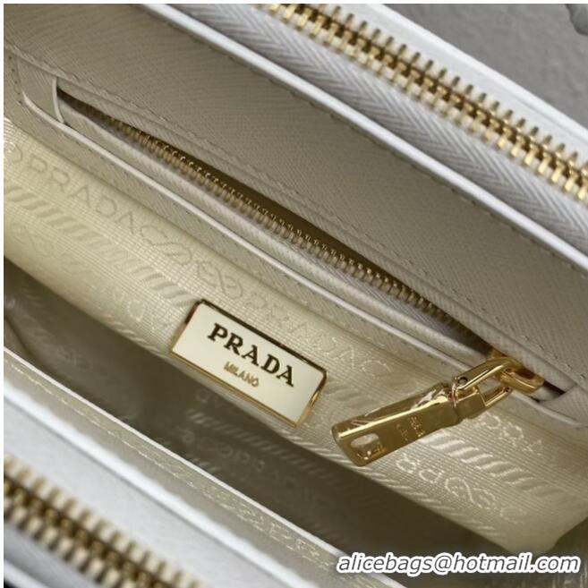 Buy Cheap Prada Galleria Saffiano leather mini-bag 1BA906 white