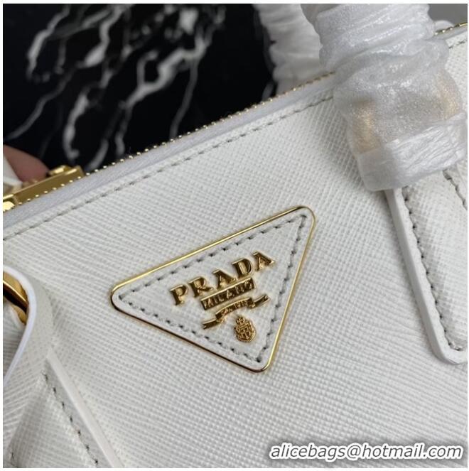 Buy Cheap Prada Galleria Saffiano leather mini-bag 1BA906 white