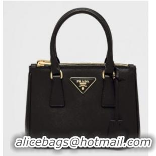 Shop Promotional Prada Galleria Saffiano leather mini-bag 1BA906 black