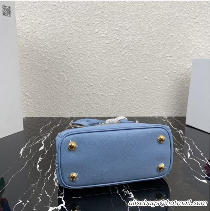 Good Looking Prada Galleria Saffiano leather mini-bag 1BA906 blue