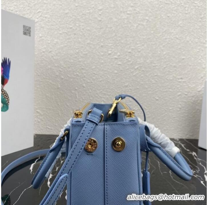 Good Looking Prada Galleria Saffiano leather mini-bag 1BA906 blue