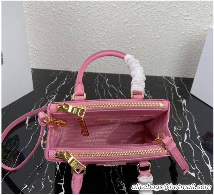 Promotional Prada Galleria Saffiano leather mini-bag 1BA906 pink