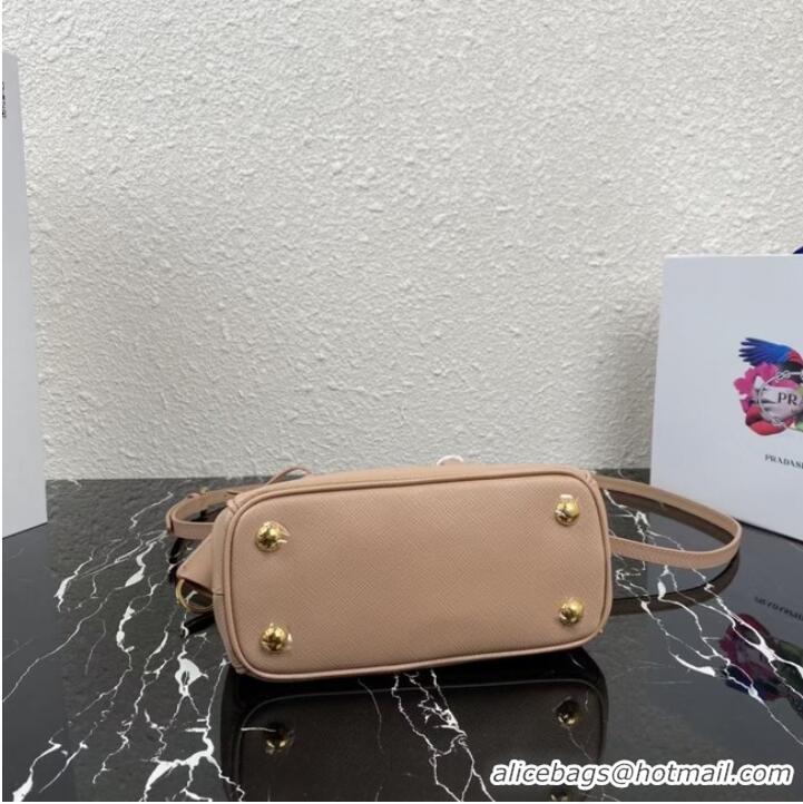 Pretty Style Prada Galleria Saffiano leather mini-bag 1BA906 nude