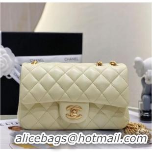 Trendy Design Chanel MINI FLAP BAG AS1116 cream