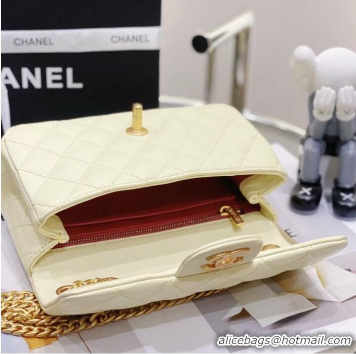 Trendy Design Chanel MINI FLAP BAG AS1116 cream