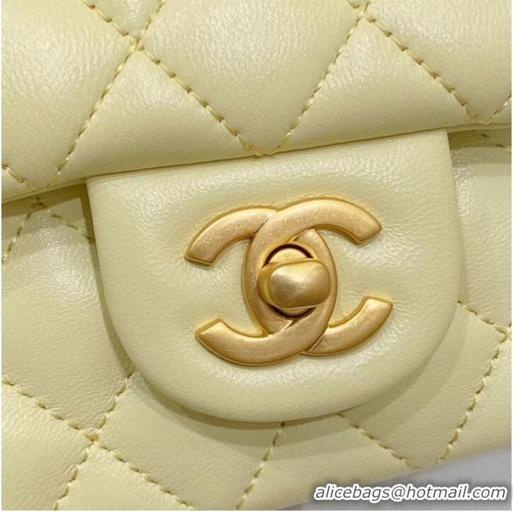 Trendy Design Chanel MINI FLAP BAG AS1116 cream