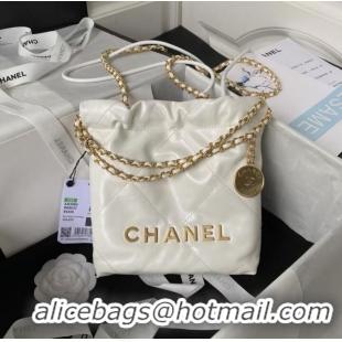 Super Quality CHANEL 22 MINI HANDBAG AS3980 white