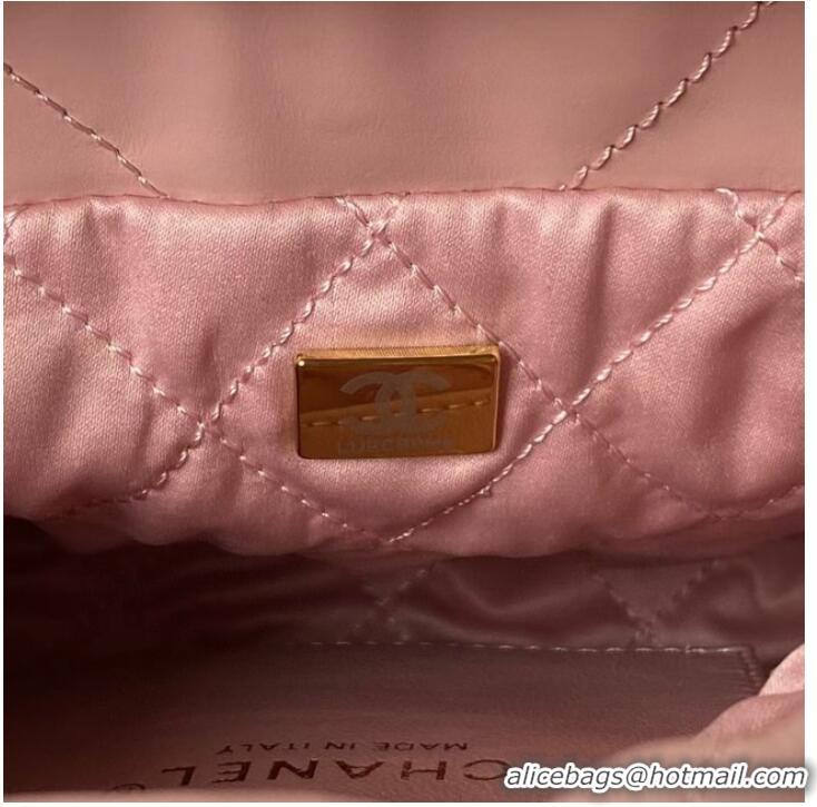 Traditional Discount CHANEL 22 MINI HANDBAG AS3980 pink