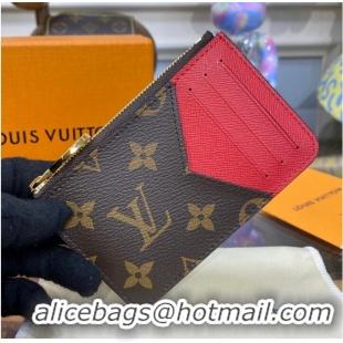 Reasonable Price Louis Vuitton Romy Card Holder M81880 RED