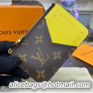 Traditional Discount Louis Vuitton Romy Card Holder M81880 Yellow