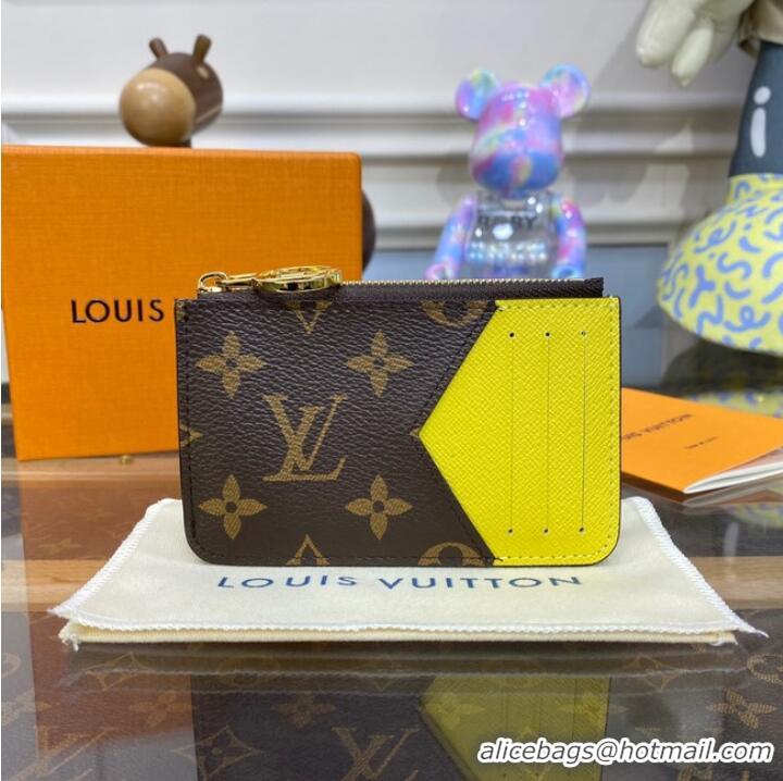 Traditional Discount Louis Vuitton Romy Card Holder M81880 Yellow