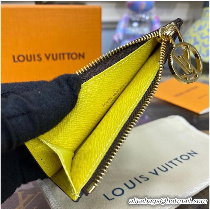 Traditional Discount Louis Vuitton Romy Card Holder M81880 Yellow