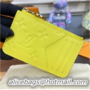 Buy Inexpensive Louis Vuitton Romy Card Holder N81880 Yellow