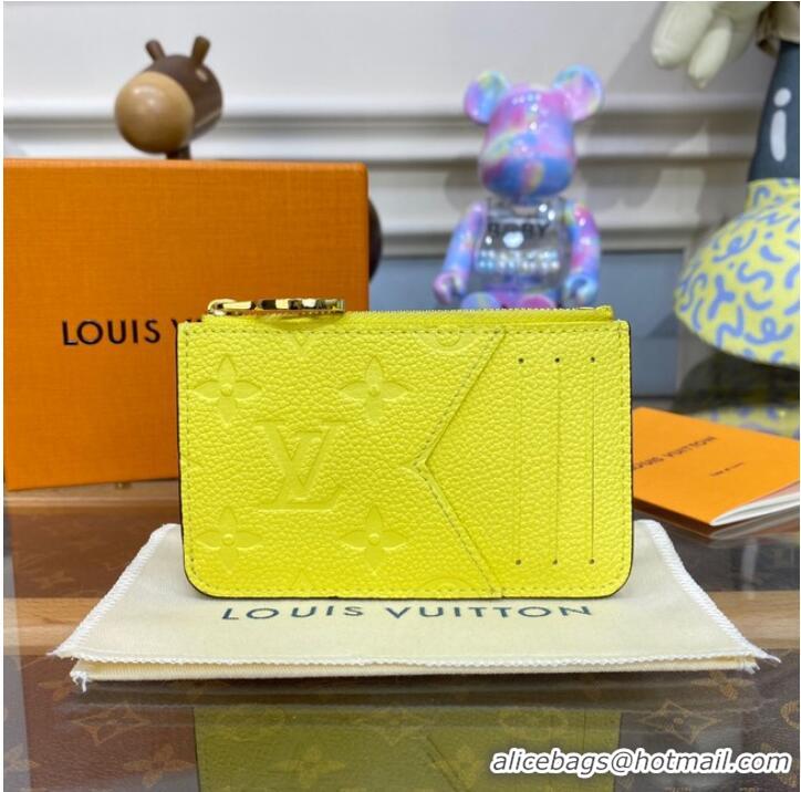 Buy Inexpensive Louis Vuitton Romy Card Holder N81880 Yellow