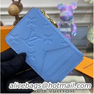 Most Popular Louis Vuitton Romy Card Holder N81880 blue