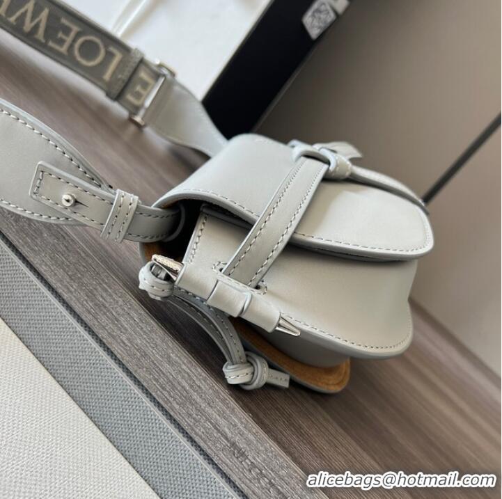 Reasonable Price Loewe Crossbody Bags Original Leather 61824 light gray