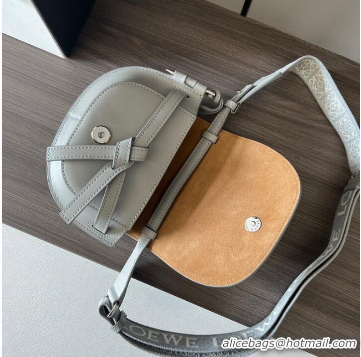 Reasonable Price Loewe Crossbody Bags Original Leather 61824 light gray