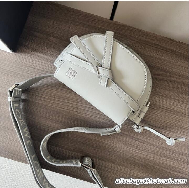 Reasonable Price Loewe Crossbody Bags Original Leather 61824 light gray