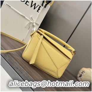 Unique Discount Loewe mini Puzzle Bag Original Leather 6223 yellow