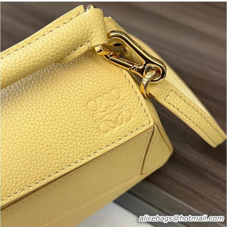 Unique Discount Loewe mini Puzzle Bag Original Leather 6223 yellow