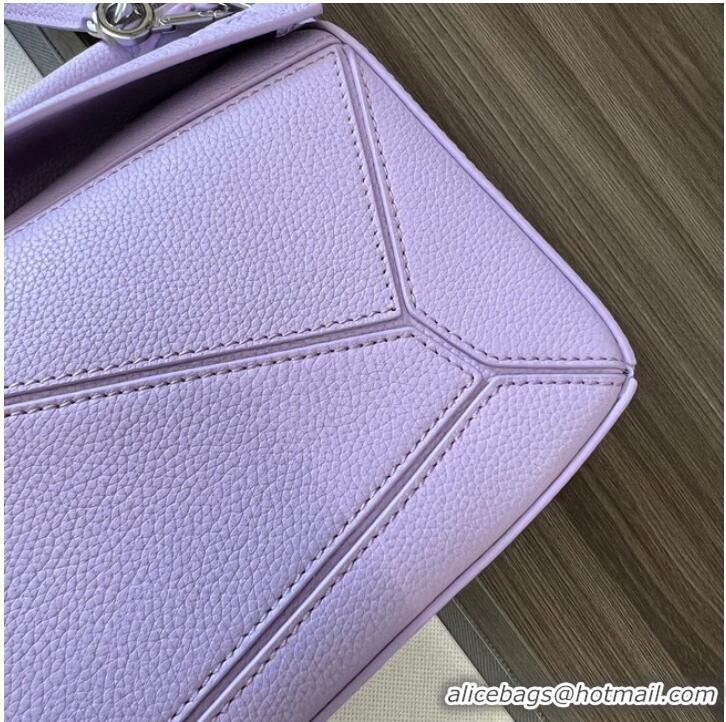 New Design Loewe Puzzle Bag Leather 1209 purple