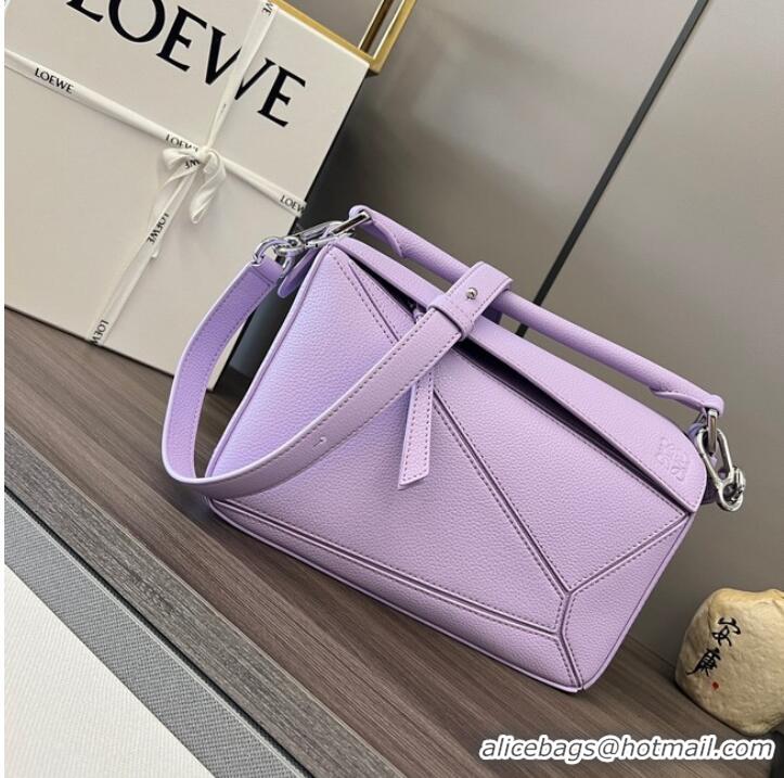 New Design Loewe Puzzle Bag Leather 1209 purple