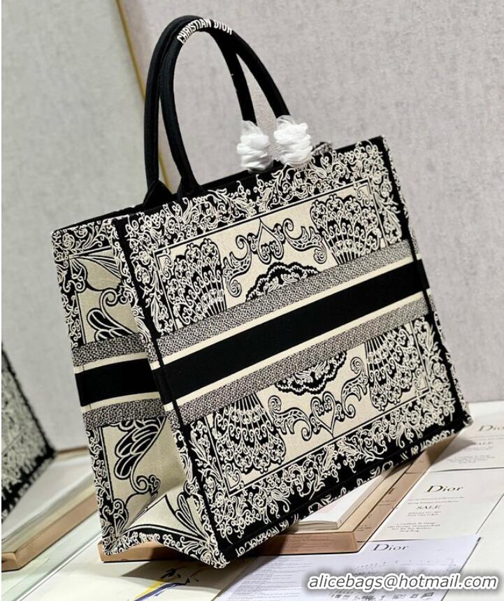 Top Quality LARGE DIOR BOOK TOTE Dior Brocart Embroidery M1286ZEC