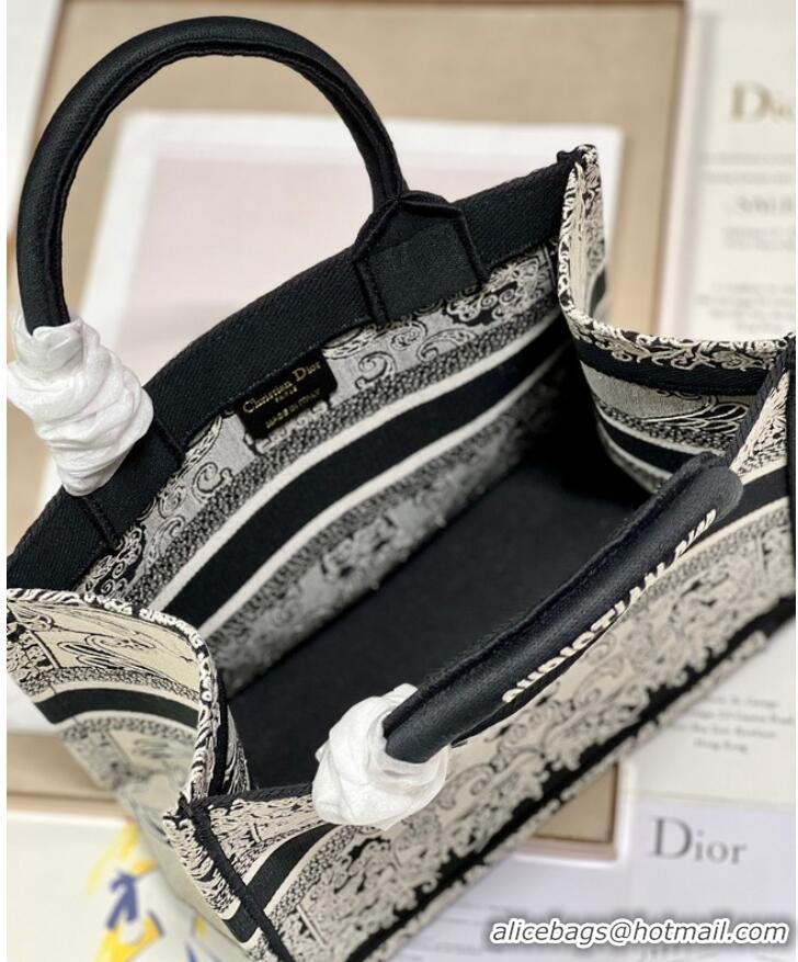 Super Quality SMALL DIOR BOOK TOTE Embroidered M1265ZC