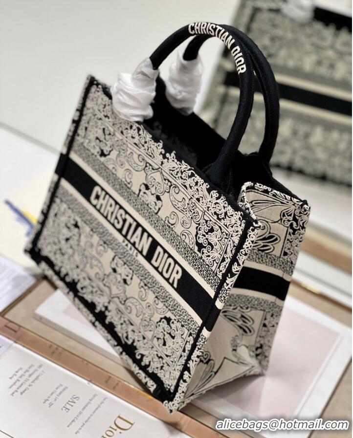 Super Quality SMALL DIOR BOOK TOTE Embroidered M1265ZC