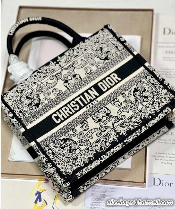 Super Quality SMALL DIOR BOOK TOTE Embroidered M1265ZC