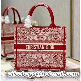 Most Popular SMALL DIOR BOOK TOTE Embroidered M1265ZD