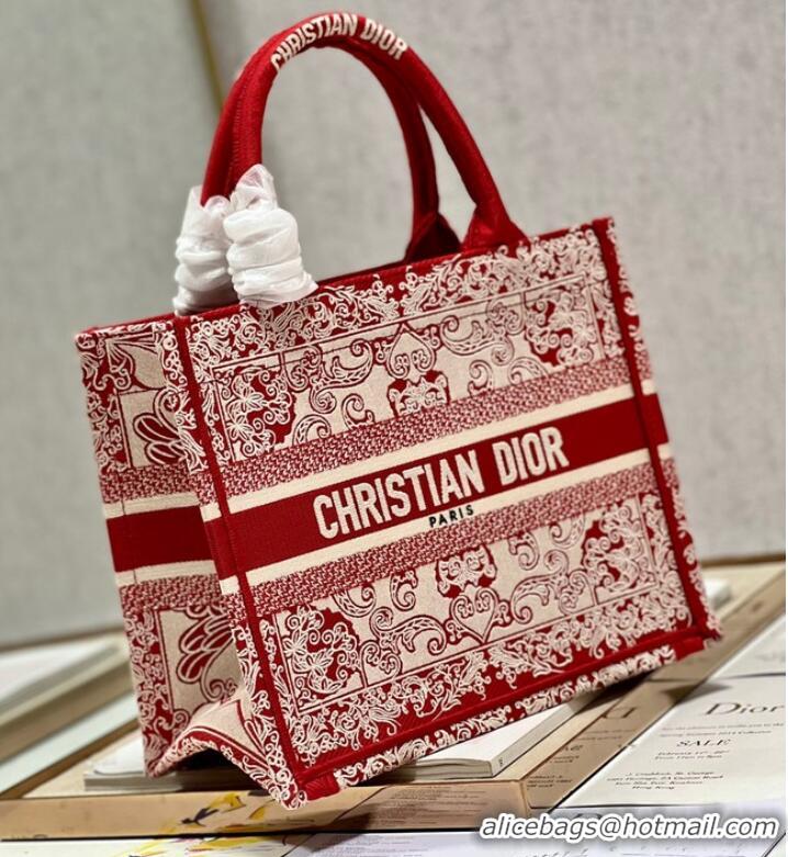 Most Popular SMALL DIOR BOOK TOTE Embroidered M1265ZD