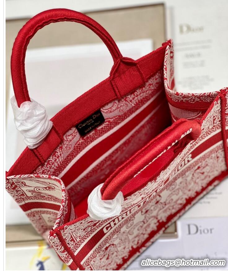 Most Popular SMALL DIOR BOOK TOTE Embroidered M1265ZD