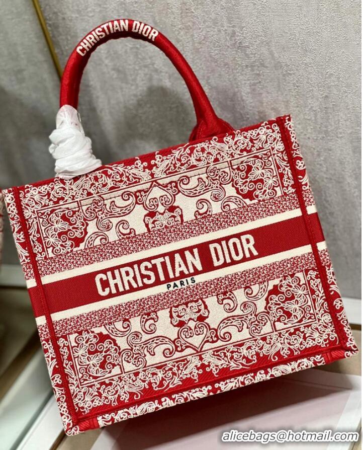 Most Popular SMALL DIOR BOOK TOTE Embroidered M1265ZD