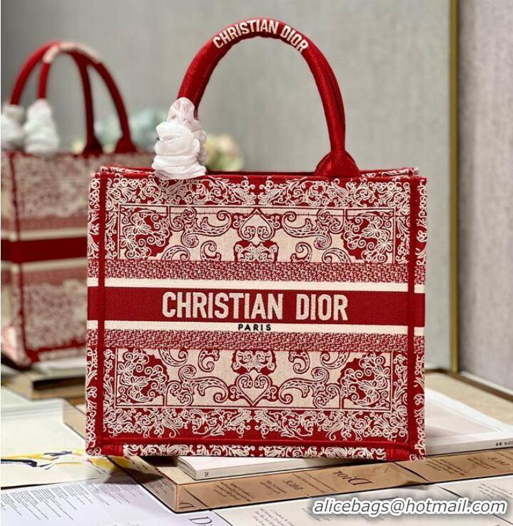 Most Popular SMALL DIOR BOOK TOTE Embroidered M1265ZD