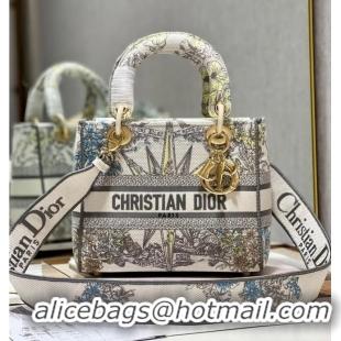 Promotional Dior MEDIUM LADY D-LITE BAG M0565OR GRAY