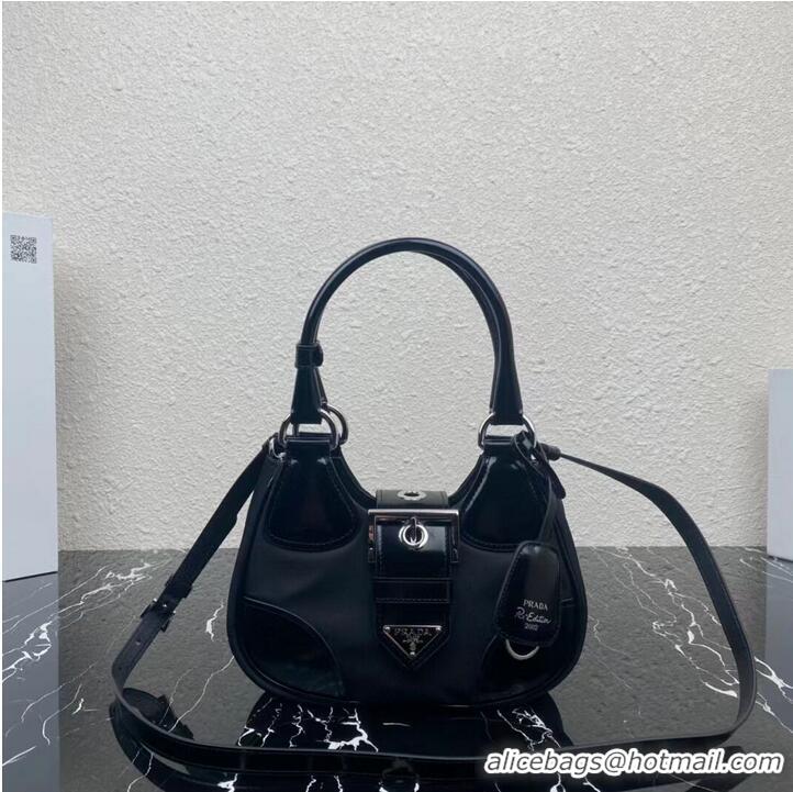 Reasonable Price Prada Moon padded nappa-leather bag 1AC811 black