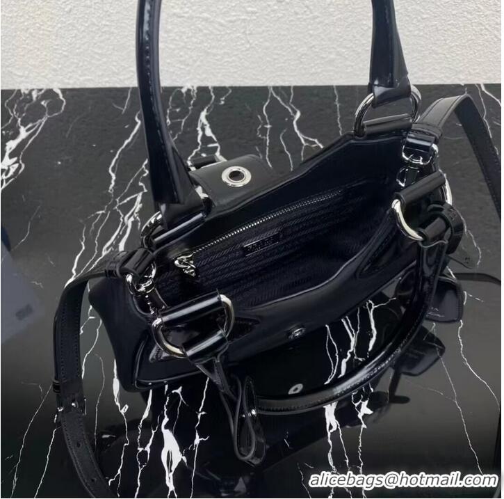 Reasonable Price Prada Moon padded nappa-leather bag 1AC811 black