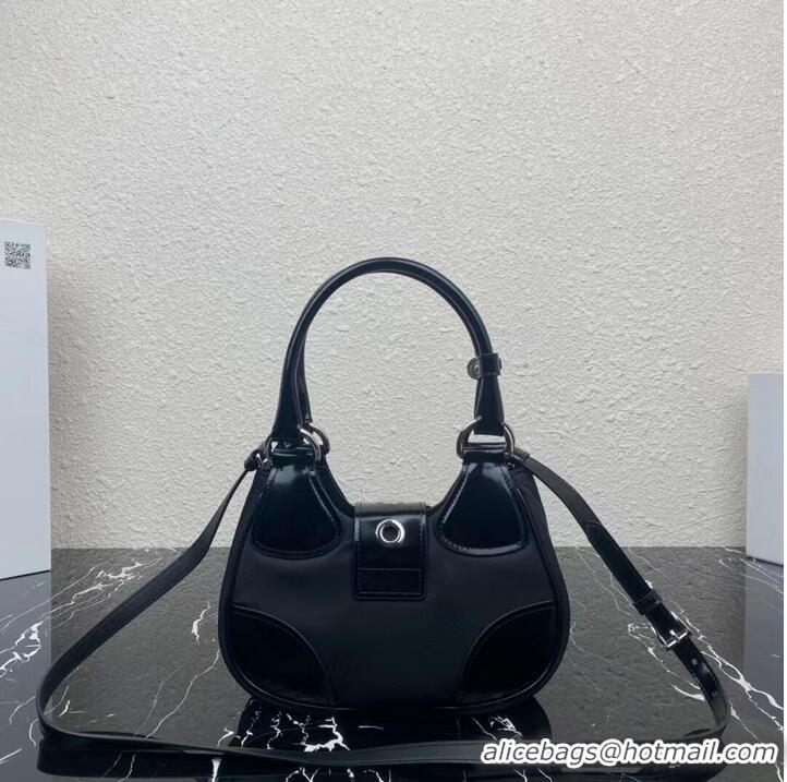 Reasonable Price Prada Moon padded nappa-leather bag 1AC811 black