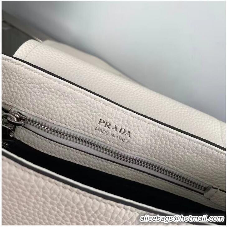 Good Product Prada Leather shoulder bag 1AD229 White