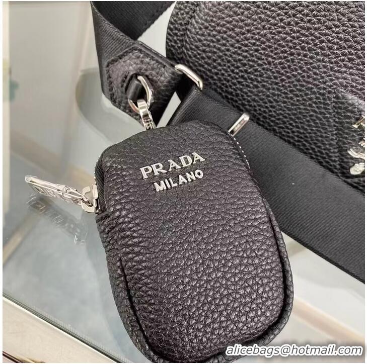 Grade Quality Prada Leather shoulder bag 1AD229 black