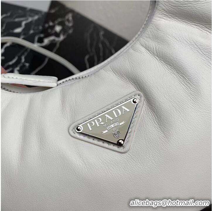 Well Crafted Prada Soft padded nappa leather mini-bag 1BA384 white