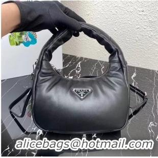 Top Quality Prada Soft padded nappa leather mini-bag 1BA384 black